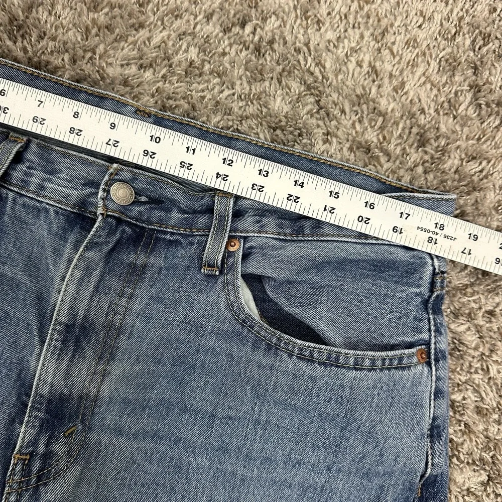 Levis 550 Mens Jeans 36 X 34 Blue Denim Straight Grunge Workwear Faded